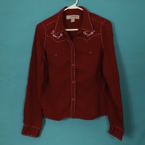 Hollister Embroidered Shirt, size L